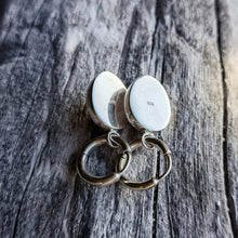 Load image into Gallery viewer, Rose quartz earrings in 925 silver
