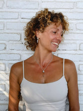 Load image into Gallery viewer, Crystal huggies earrings in 925 silver