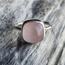 Load image into Gallery viewer, ROSE QUARTZ CUSHION RING - Soulshine Gems
