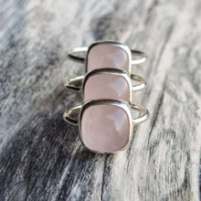 Load image into Gallery viewer, ROSE QUARTZ CUSHION RING - Soulshine Gems
