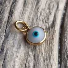 Load image into Gallery viewer, Evil eye charm gold