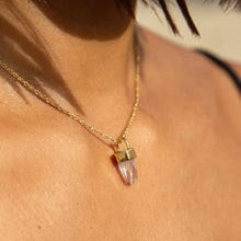 Load image into Gallery viewer, CRYSTAL MINI NECKLACE GOLD