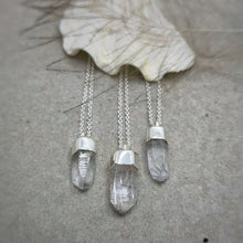 Load image into Gallery viewer, MINI CLEAR QUARTZ CRYSTAL NECKLACE - Soulshine Gems
