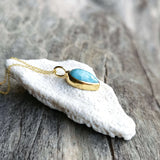 LARIMAR NECKLACE GOLD - Soulshine Gems