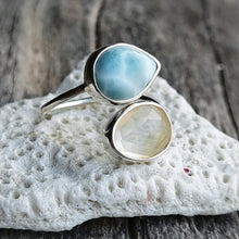 Load image into Gallery viewer, SPIRAL RING LARIMAR &amp; CITRINE
