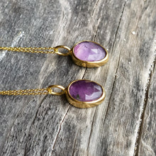 Load image into Gallery viewer, AMETHYST NECKLACE GOLD
