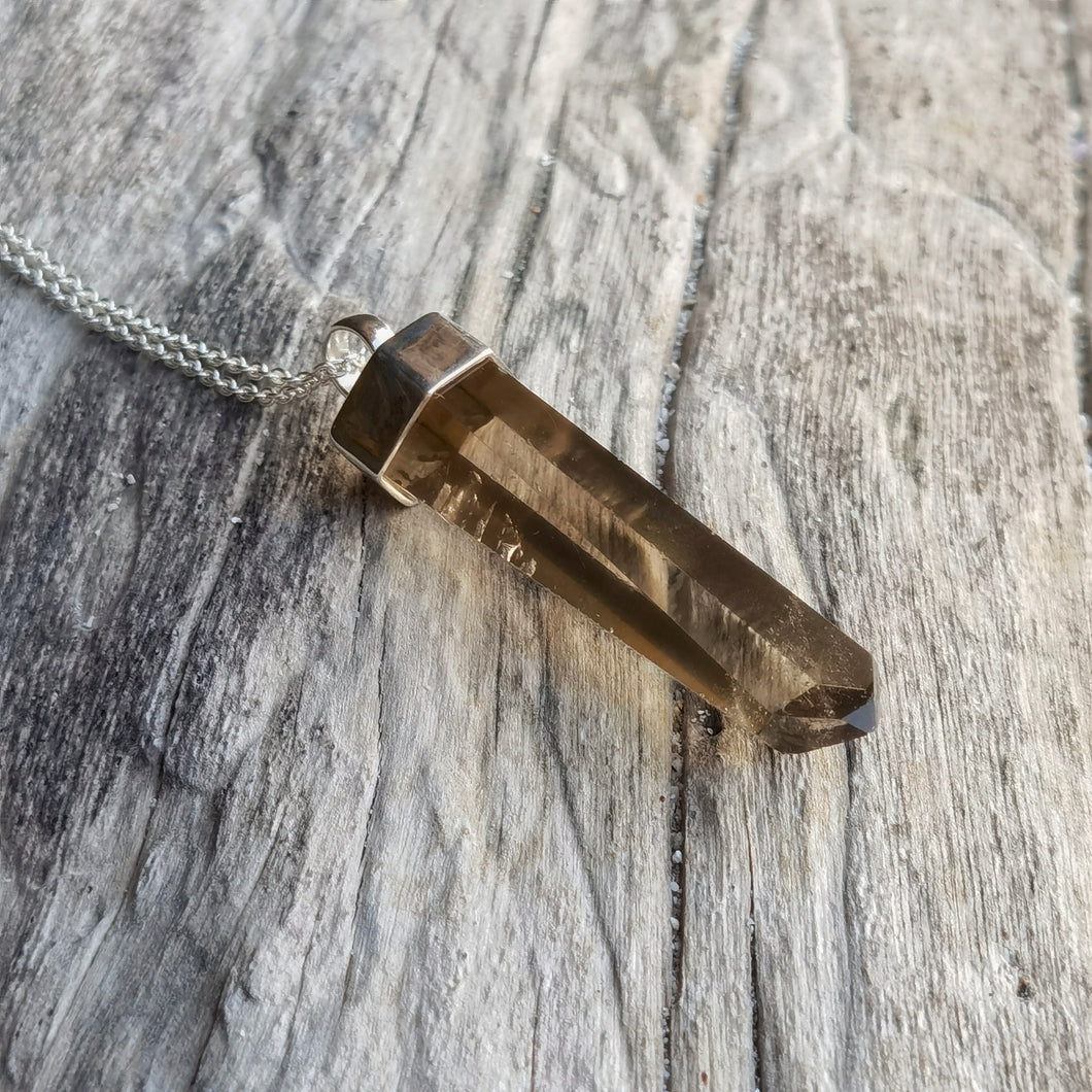 CITRINE CRYSTAL Pendant LONG