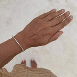 Handmade silver click cuff bracelet