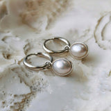 Fresh water pearl drop earrings
