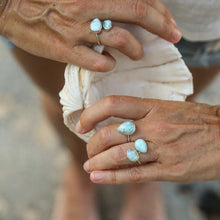 Load image into Gallery viewer, SPIRAL RING LARIMAR &amp; AQUAMARINE
