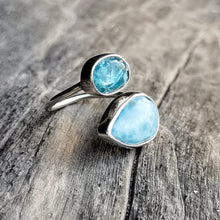 Load image into Gallery viewer, SPIRAL RING LARIMAR &amp; APATITE
