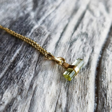 Load image into Gallery viewer, TOURMALINE CHARM NECKLACE GP
