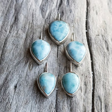 Load image into Gallery viewer, LARIMAR NECKLACE SILVER
