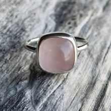 Load image into Gallery viewer, ROSE QUARTZ CUSHION RING
