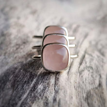 Load image into Gallery viewer, ROSE QUARTZ CUSHION RING
