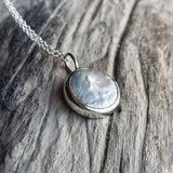 Fresh water pearl set in 925 silver necklace 