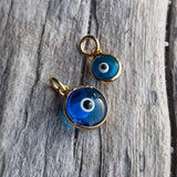 Evil eye charm gold
