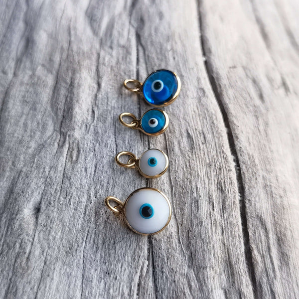 Evil eye charm gold