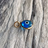 Evil eye charm gold