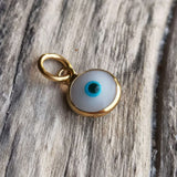 Evil eye charm gold