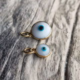 Evil eye charm gold