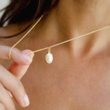 PEARL DROP NECKLACE GOLD