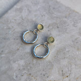 PREHNITE ROUND EARRINGS SILVER