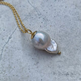 PEARL BARO NECKLACE GOLD - Soulshine Gems