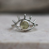 PREHNITE EYE RING - Soulshine Gems