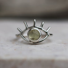 Load image into Gallery viewer, PREHNITE EYE RING - Soulshine Gems
