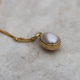 PEARL DROP NECKLACE GOLD - Soulshine Gems