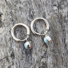 Load image into Gallery viewer, LARIMAR ROUND EARRINGS
