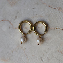 Load image into Gallery viewer, MINI BARO PEARL EARRINGS GOLD
