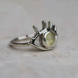 PREHNITE EYE RING - Soulshine Gems
