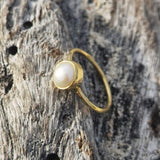 PEARL RING GOLD