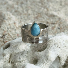 Load image into Gallery viewer, LARIMAR OCEAN RING
