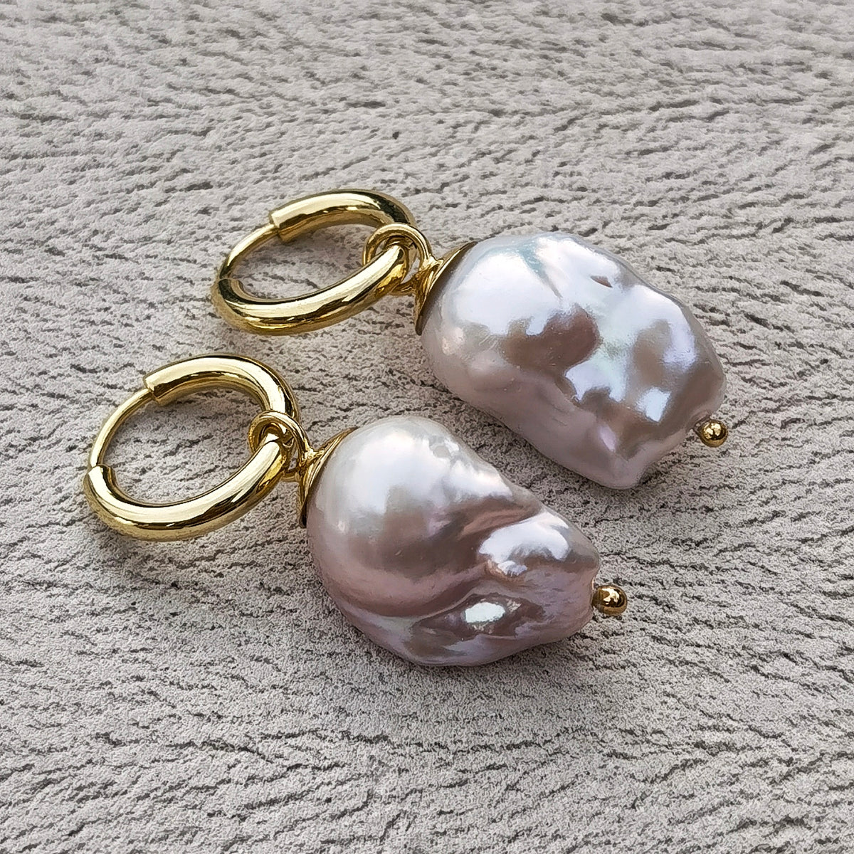 PEARL BARO EARRINGS GOLD