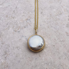 Load image into Gallery viewer, PEARL COIN NECKLACE GOLD - Soulshine Gems
