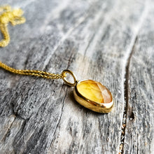 Load image into Gallery viewer, CITRINE NECKLACE GOLD
