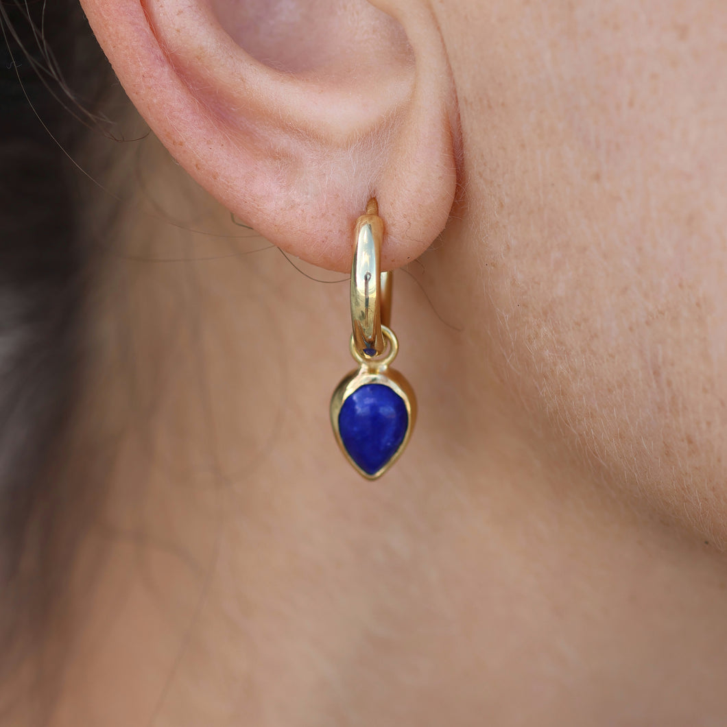 LAPIS LAZULI EARRINGS GOLD - Soulshine Gems