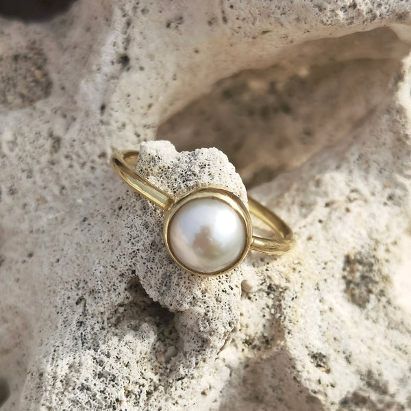 PEARL RING GOLD