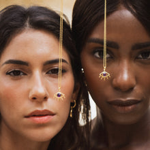 Load image into Gallery viewer, AMETHYST EYE NECKLACE GOLD
