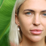 PEARL DROP EARRINGS SILVER
