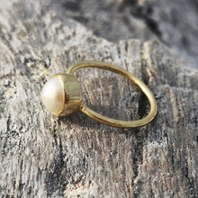 Load image into Gallery viewer, PEARL RING GOLD
