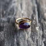 AMETHYST RING GOLD - Soulshine Gems
