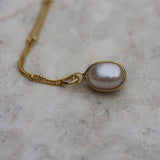 PEARL DROP NECKLACE GOLD - Soulshine Gems