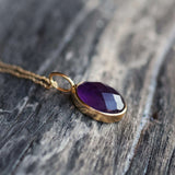 AMETHYST NECKLACE GOLD - Soulshine Gems