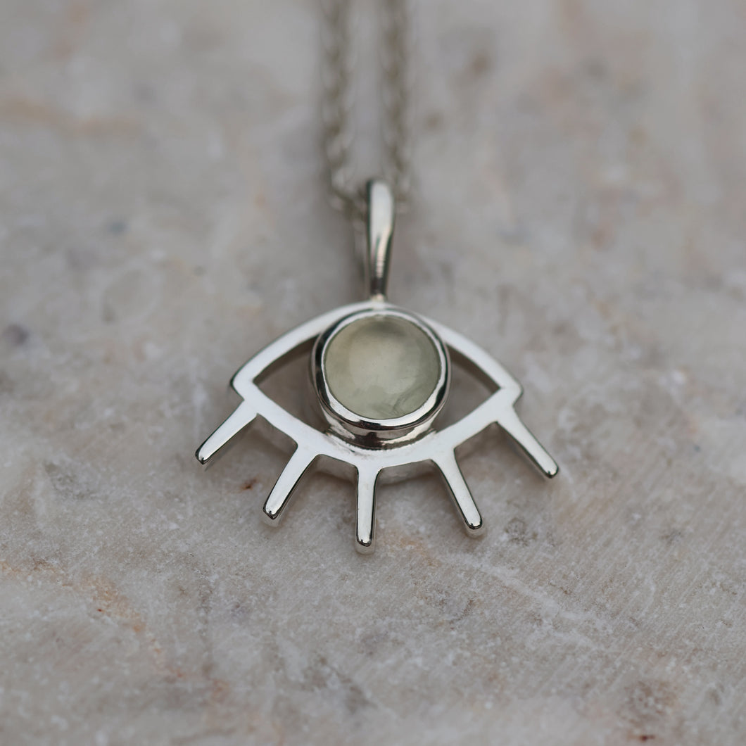 PREHNITE EYE NECKLACE - Soulshine Gems