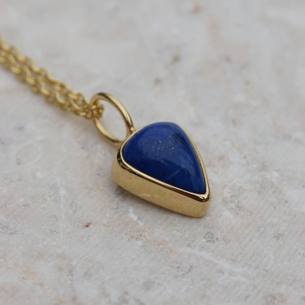 LAPIS LAZULI NECKLACE GOLD - Soulshine Gems