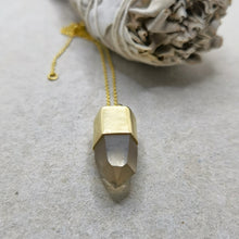 Load image into Gallery viewer, CITRINE CRYSTAL PENDANT GP
